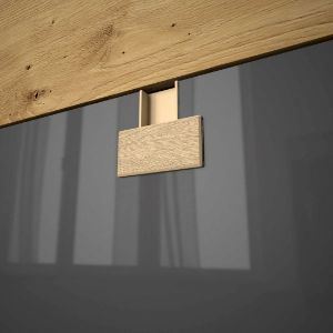 Obrazek Łóżko młodzieżowe z szufladami Index 14 dąb artisan/szary połysk