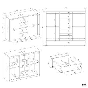 Obrazek Komoda Aramis 2D4S kaszmir