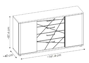 Obrazek Komoda dwudrzwiowa Venezia VENK01
