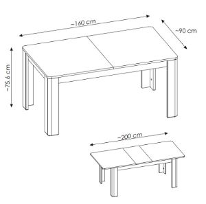 Obrazek Stół rozkładany Venezia MWST07 160