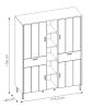 Obrazek Szafa czterodrzwiowa z szufladami Shirley 4D2S SHIS101