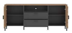 Obrazek Komoda RTV dwudrzwiowa z szufladami Shirley 2D2S SHIF101