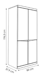 Obrazek Szafa dwudrzwiowa Summer 2D TYP 20