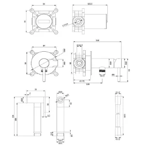 Obrazek System bidetowy podtynkowy Y nikiel