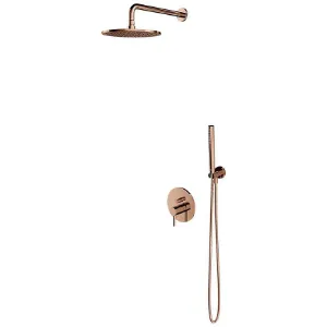 Obrazek System prysznicowy podtynkowy z baterią mechaniczną Y miedź