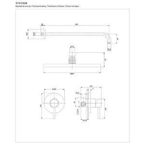 Obrazek System prysznicowy podtynkowy z baterią mechaniczną Y biały mat