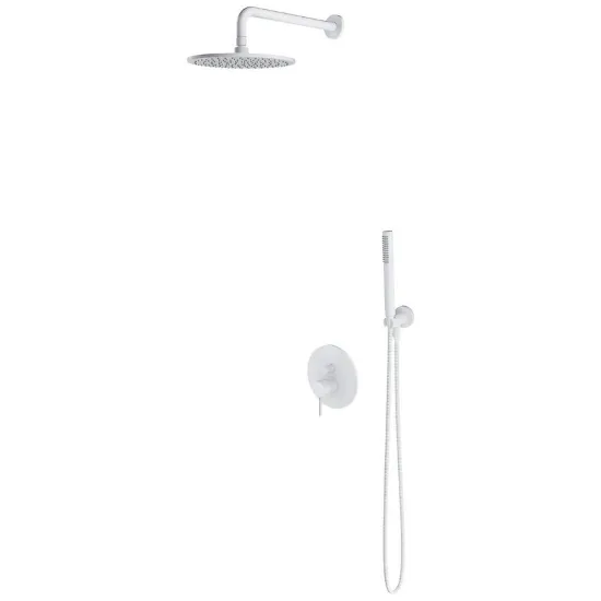Obrazek System prysznicowy podtynkowy z baterią mechaniczną Y biały mat