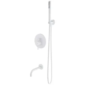 Obrazek System wannowy podtynkowy z baterią mechaniczną Y biały mat