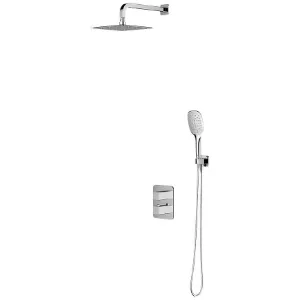 Obrazek System prysznicowy podtynkowy z baterią termostatyczną Slide chrom