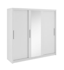Obrazek Szafa trzydrzwiowa z lustrem Vesti 220 biała