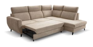 Obrazek Narożnik z funkcją spania Torro lewy beżowy