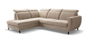 Obrazek Narożnik z funkcją spania Torro prawy beżowy