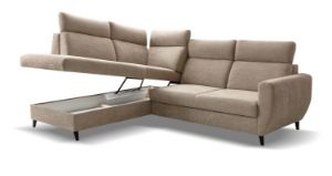 Obrazek Narożnik z funkcją spania Torro prawy beżowy