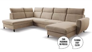 Obrazek Narożnik rozkładany Torro XL prawy beżowy