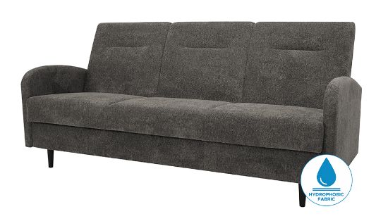 Obrazek Wersalka rozkładana Fibi ciemnopopielata z pojemnikiem