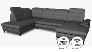 Obrazek Narożnik z funkcją spania Moderno prawy popiel