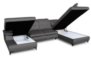 Obrazek Narożnik z funkcją spania Moderno lewy popiel