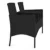 Obrazek Ławka technorattanowa Hugo czarna