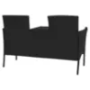 Obrazek Ławka technorattanowa Hugo czarna