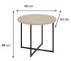Obrazek Stolik okrągły Alto 60 cm dąb cremona/czarny