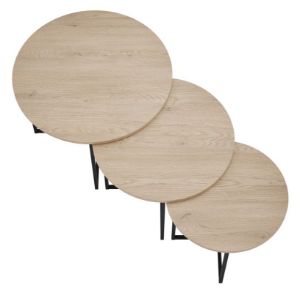 Obrazek Stolik okrągły Alto 50 cm dąb cremona/czarny