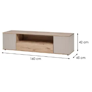 Obrazek Szafka RTV Catalina Dąb Viking/Kaszmir