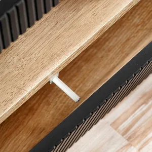 Obrazek Szafka RTV Aron Dąb Ribbeck/Czarny