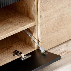 Obrazek Szafka RTV Aron Dąb Ribbeck/Czarny