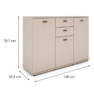 Obrazek Komoda Milis 3d 2s Kaszmir