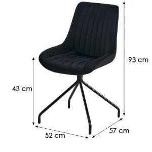 Obrazek Krzesło Nussi 9406 czarne