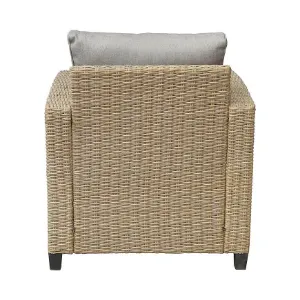 Obrazek Fotel ogrodowy technorattan Stockholm natural