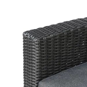 Obrazek Fotel ogrodowy technorattan Stockholm czarny