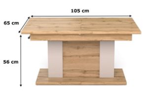 Obrazek Ławostół rozkładany Porta dąb wotan/kaszmir
