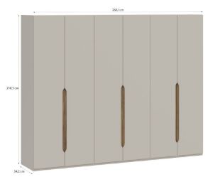 Obrazek Szafa sześciodrzwiowa Pozzecco