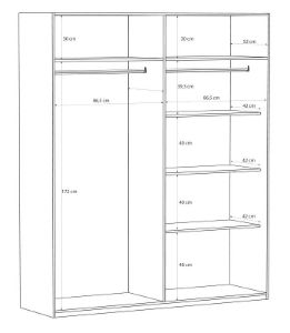 Obrazek Szafa czterodrzwiowa Pozzecco