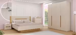 Obrazek Szafka nocna z dwoma szufladami Pozzecco EDWK012