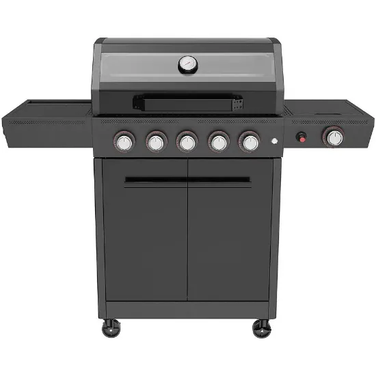 Obrazek Grill gazowy Mercado De Luxe czarny 5+1  17.5 kw PL