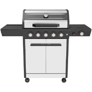 Obrazek Grill gazowy Mercado De Luxe silver 5+1  17.5 kw PL