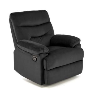 Obrazek Fotel z funkcją relaks Parker Velvet czarny