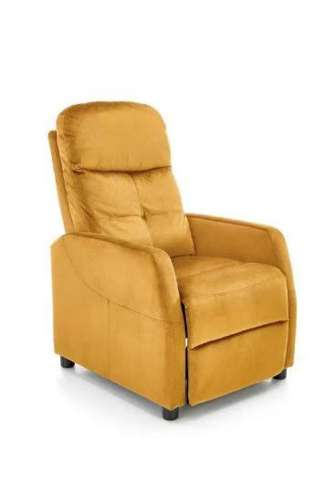Obrazek Fotel z funkcją relax Felini 2 musztardowy