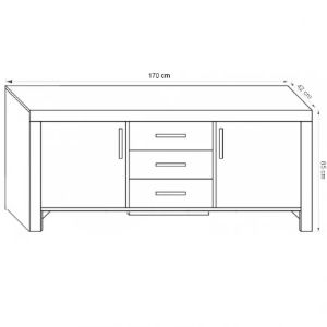 Obrazek Komoda Cezar 13 sonoma