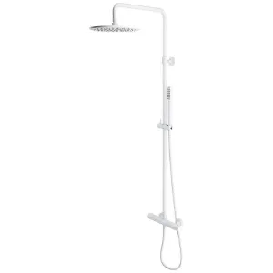 Obrazek System natryskowy z deszczownicą i baterią termostatyczną Y biały mat