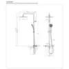 Obrazek System wannowo-natryskowy z deszczownicą i baterią termostatyczną Y chrom