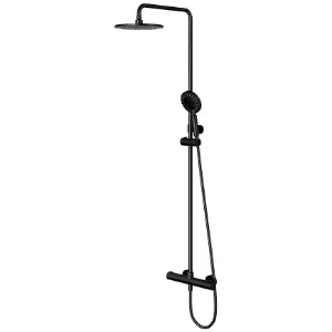 Obrazek System natryskowy z deszczownicą i baterią termostatyczną Uni czarny