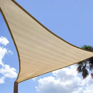 Obrazek Żagiel cieniujący trójkątny 5x5x5 beżowy