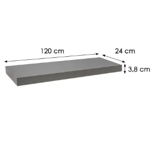 Obrazek Półka FS 60/24 jasny szary 65095 595x235