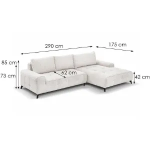 Obrazek Narożnik z funkcją spania Atena 2R-LC Astra 1 prawostronny