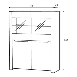 Obrazek Witryna 03 DESJO niska dąb san remo