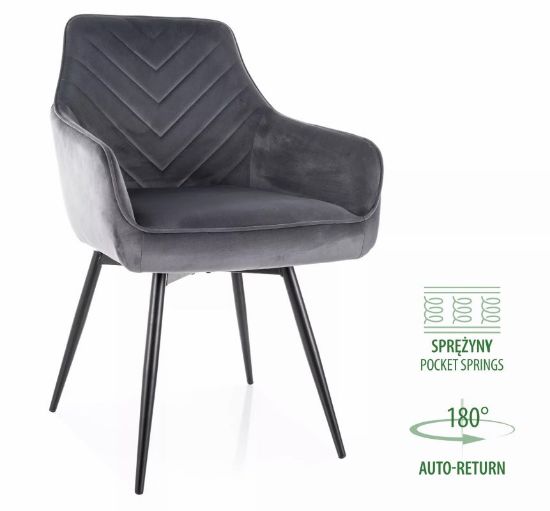 Obrazek Krzesło Sergio popiel