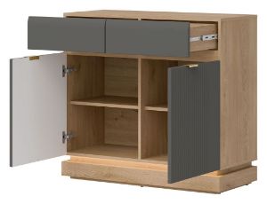 Obrazek Komoda Milton ML02 dąb cremona torro/szary